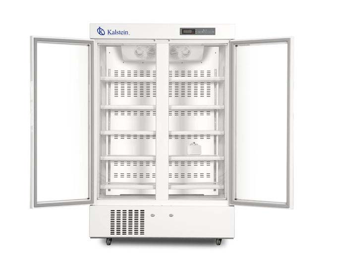 Refrigerador doble del grado de la farmacia de la puerta de cristal con la luz interior del LED YR05286-1 – 1