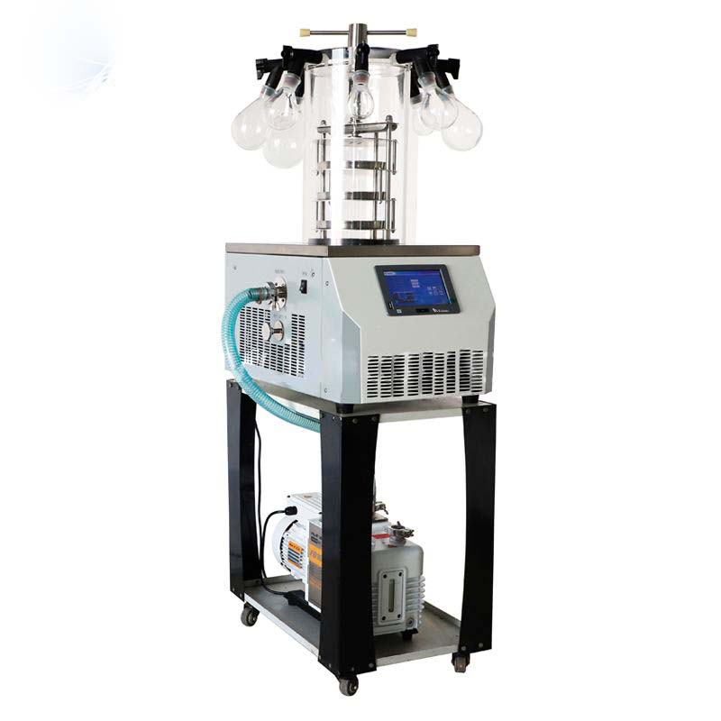Secador de congelación de laboratorio de prensa superior con colector de sobremesa YR05189 – 3